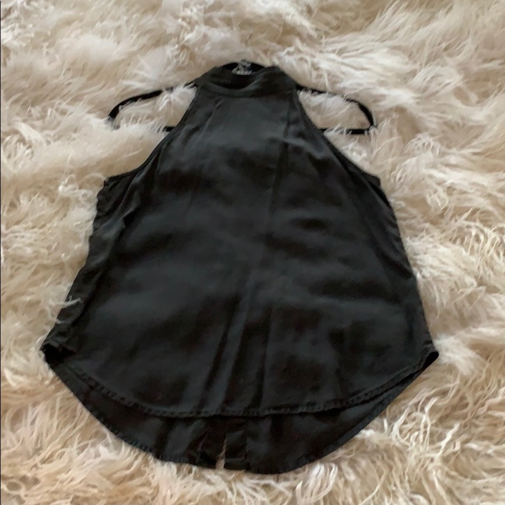 Mock neck tank